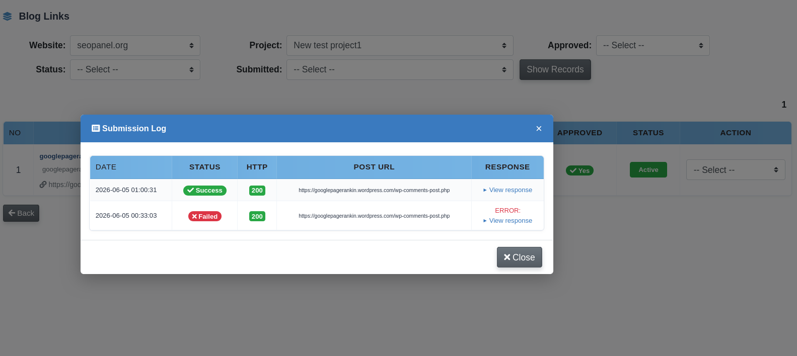 Blog Community screenshot 2